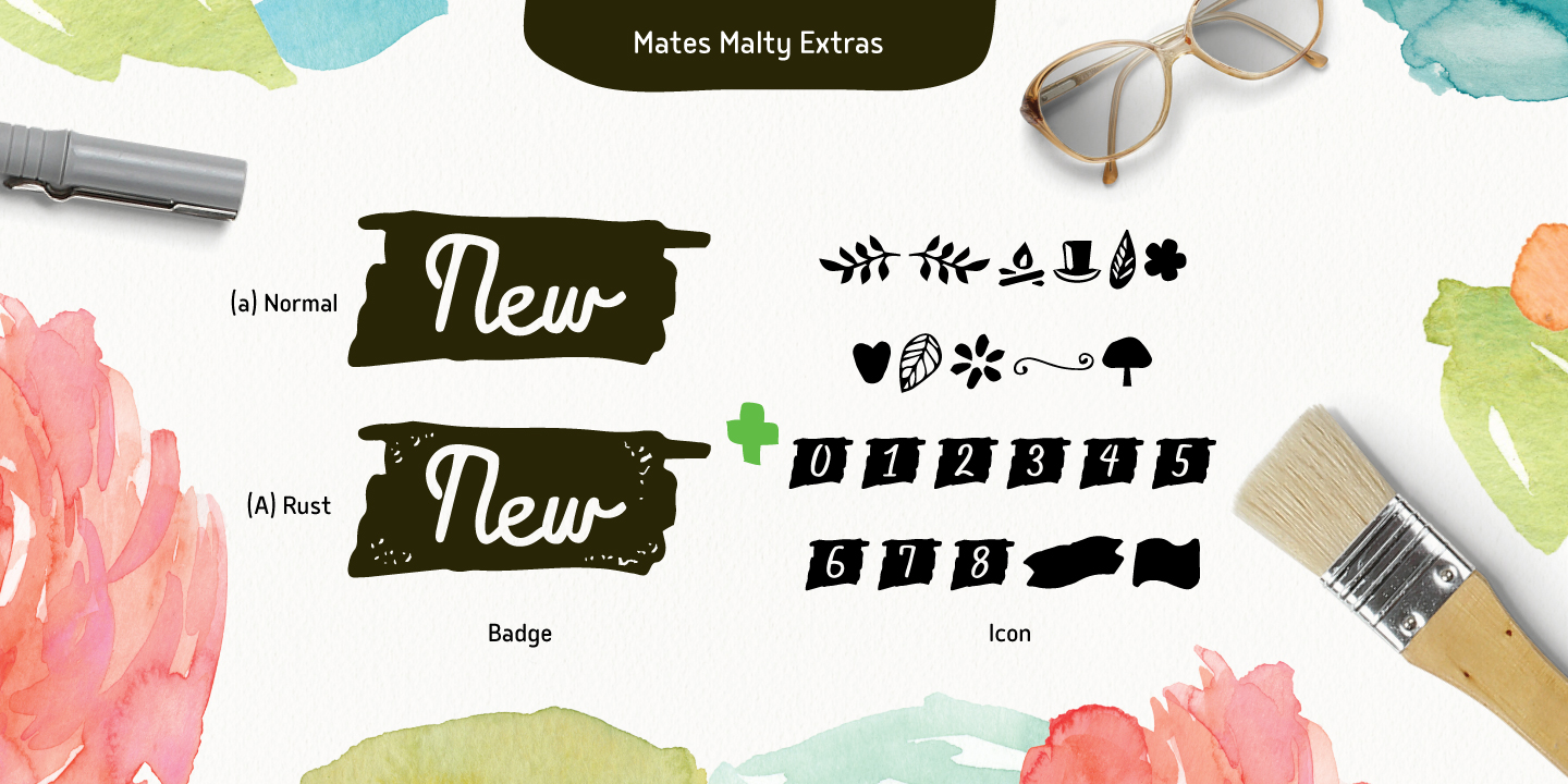 Mates Malty Marker Rust Font preview